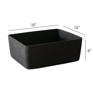 The Sculpted Bin - Large with Lid | Set of 3