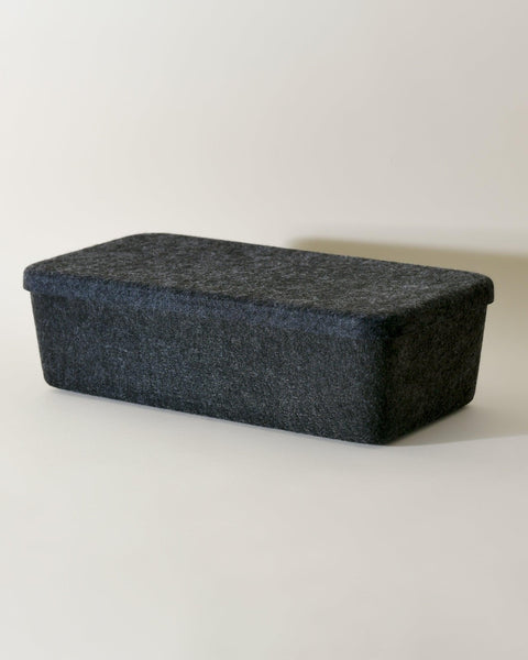 Sortjoy Long Stone Sculpted Storage Bin with Lid